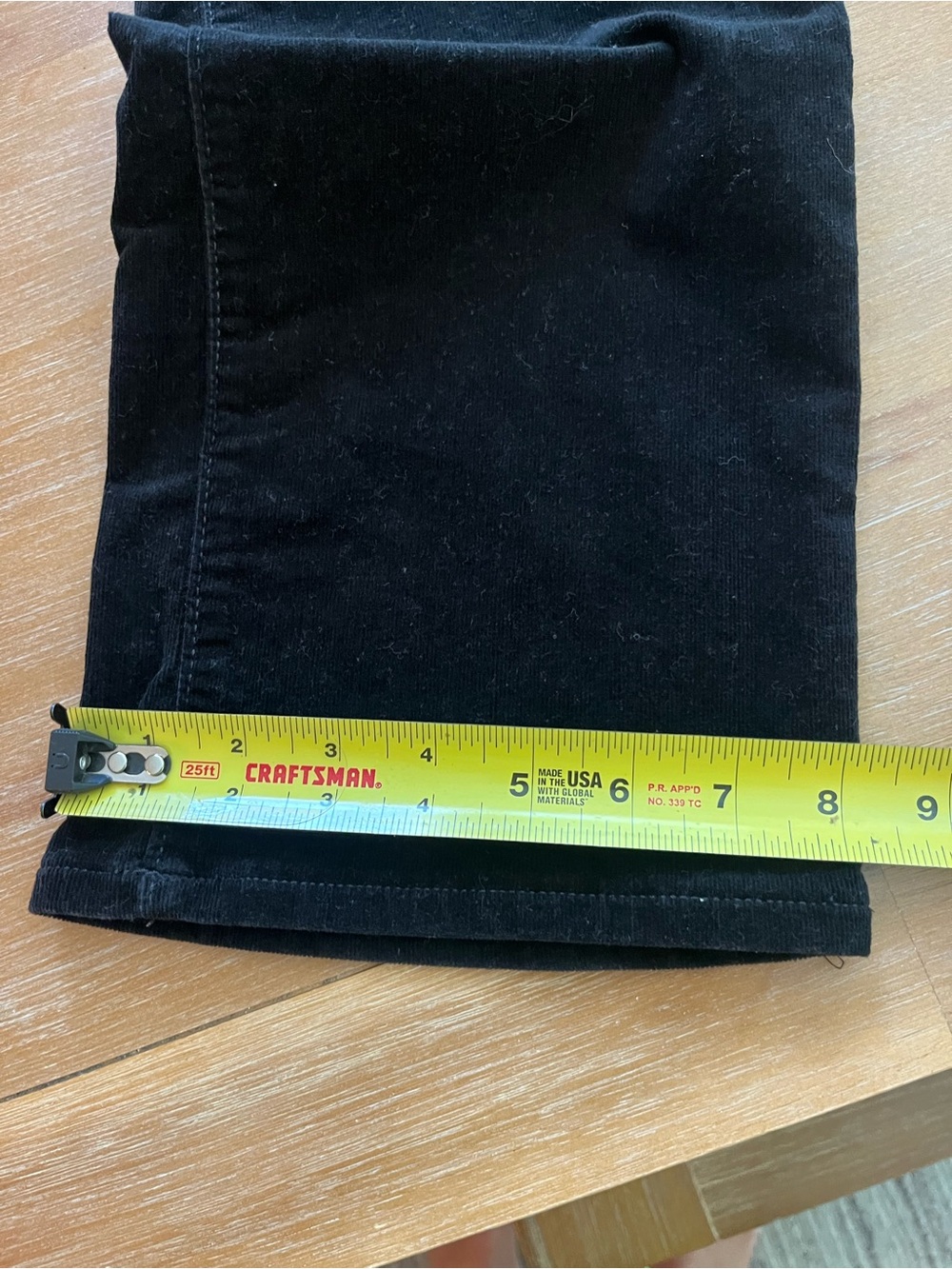 LOFT Curvy Sexy Bootcut Fine Corduroy Pants Black Size 10P / 30 - Picture 10 of 10